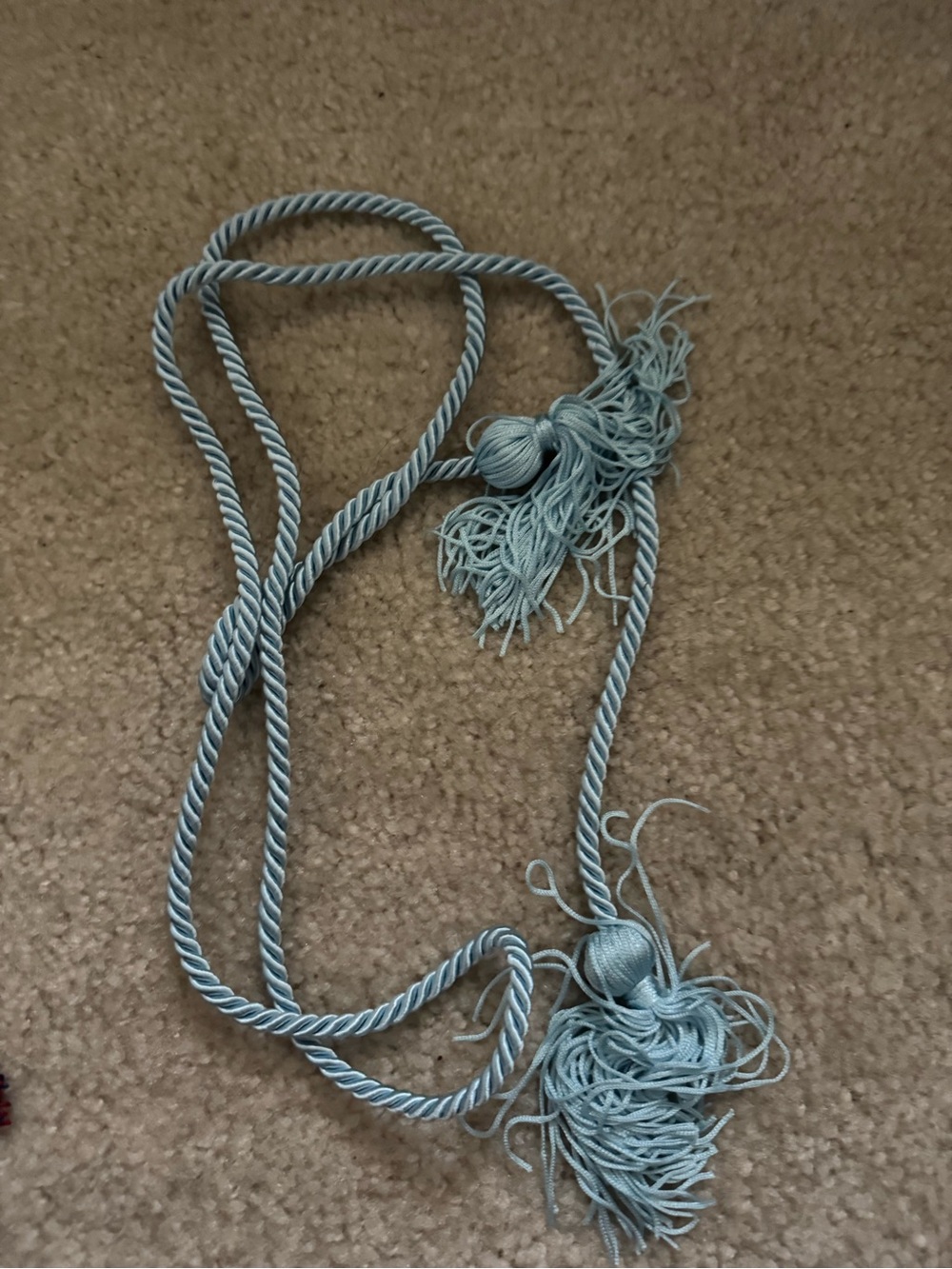 Light Blue Tassel Rope Graduation Cord